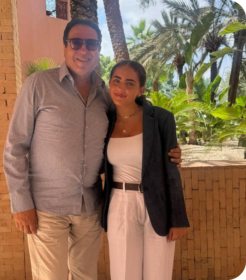 With Said Benryane, President of the Morocco-Israel Chamber of Commerce and Industry. Former Ambassador of Morocco to Switzerland, Algeria, and South Africa. Marrakech 2024.